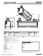 Preview for 1 page of Lightolier ProSpec 28B20E Specification