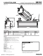 Lightolier ProSpec 28B70E Specification preview