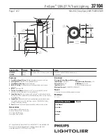 Preview for 1 page of Lightolier ProSpec 37104 Specification