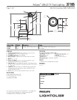 Lightolier ProSpec 37105 Specification предпросмотр