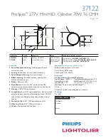 Lightolier ProSpec 37122 Specification preview