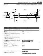 Lightolier ProSpec 37254 Specification предпросмотр