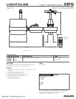 Preview for 1 page of Lightolier ProSpec DRP16 Specification