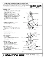 Preview for 2 page of Lightolier ProSpec TRACK LIGHTING FIXTURE Installation Instructions