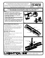 Preview for 1 page of Lightolier ProSpec Installation Instructions