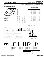 Предварительный просмотр 2 страницы Lightolier PTS6-2 Specification Sheet