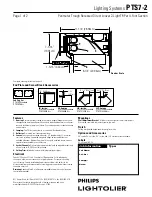 Предварительный просмотр 1 страницы Lightolier PTS7-2 Specification