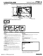 Lightolier PTS7-4 Specifications предпросмотр