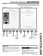 Предварительный просмотр 2 страницы Lightolier QHE1GPFOP232 Specification