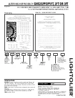 Preview for 2 page of Lightolier QHE2GPFOP1FT Specification