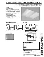 Lightolier QHE2GPFOP217 Specification предпросмотр