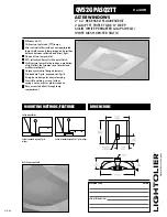 Предварительный просмотр 1 страницы Lightolier QVS2GPASQ2TT Specification