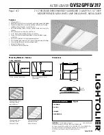 Lightolier QVS2GPFLV317 Specification предпросмотр