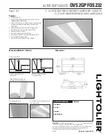 Lightolier QVS2GPFOS232 Specification preview