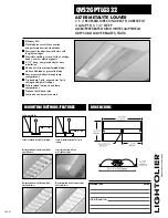 Предварительный просмотр 1 страницы Lightolier QVS2GPTLG332 Specification