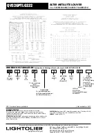 Предварительный просмотр 2 страницы Lightolier QVS2GPTLG332 Specification