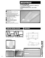 Предварительный просмотр 1 страницы Lightolier QVS2GPTOS232 Specification