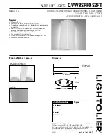 Предварительный просмотр 1 страницы Lightolier QVW8SPFOS2FT Specification