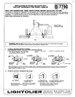 Preview for 1 page of Lightolier Round Calculite Installation