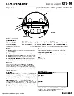 Lightolier RT6-10 Specifications preview