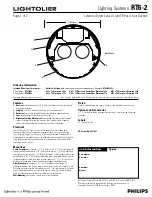 Lightolier RT6-2 Specification Sheet preview