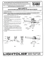 Lightolier SADDLE CANOPY KIT Instructions For Maintenance Reference предпросмотр