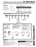 Preview for 2 page of Lightolier SD STRIP HO-VO Manual