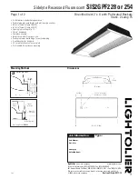 Lightolier SIS2GPF228 Specification предпросмотр