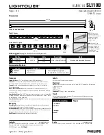 Lightolier SL110B Specification предпросмотр