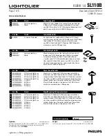 Preview for 2 page of Lightolier SL110B Specification