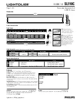 Lightolier SL110C Specification preview