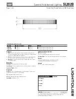 Предварительный просмотр 1 страницы Lightolier SL202B Specification