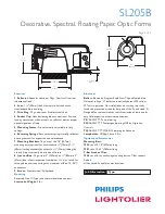 Предварительный просмотр 2 страницы Lightolier SL205B Specification