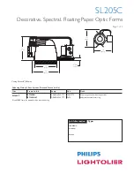 Lightolier SL205C Specification предпросмотр