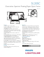 Предварительный просмотр 2 страницы Lightolier SL205C Specification