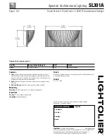 Lightolier SL301A Specification предпросмотр