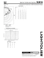 Предварительный просмотр 2 страницы Lightolier SL301A Specification