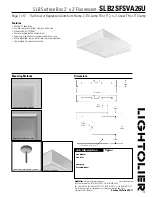 Предварительный просмотр 1 страницы Lightolier SLB2SFSVA26U Specification