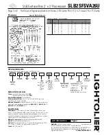 Предварительный просмотр 2 страницы Lightolier SLB2SFSVA26U Specification