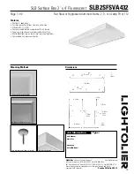 Lightolier SLB2SFSVA432 Specification предпросмотр