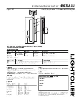 Lightolier Soli 48021ALU Specification предпросмотр