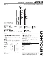 Предварительный просмотр 1 страницы Lightolier Soli 48023ALU Specification