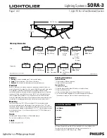 Lightolier SORA-3 Specification Sheet preview