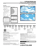 Предварительный просмотр 2 страницы Lightolier SPECPLUS SPS2GFSVA232 Specification