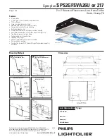 Lightolier SPECPLUS SPS2GFSVA26U Specification предпросмотр