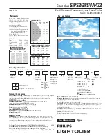 Предварительный просмотр 2 страницы Lightolier Specplus SPS2GFSVA432 Specification