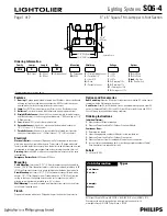 Preview for 1 page of Lightolier SQ6-4 Specification