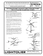 Lightolier STEM KIT Installation Manual предпросмотр