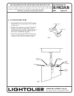 Preview for 2 page of Lightolier STEM KIT Installation Manual