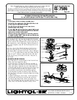 Предварительный просмотр 1 страницы Lightolier Stem Mounting Kit Installation Instructions